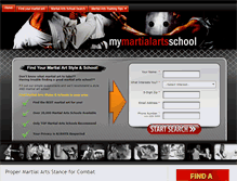 Tablet Screenshot of mymartialartsschool.com